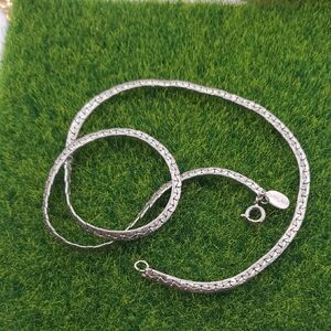 Park Lane Elegant Silver Necklace 17 Inch N3806